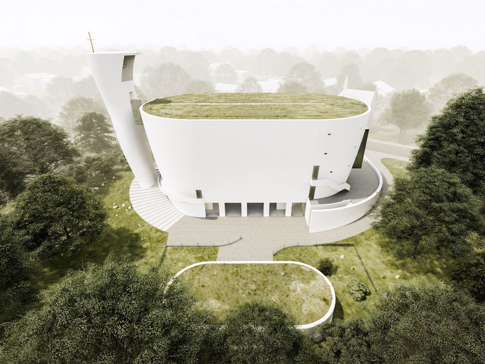 Kostel Nejsvětější Trojice v&nbsp;Neratovicích bude mít unikátní zvonici